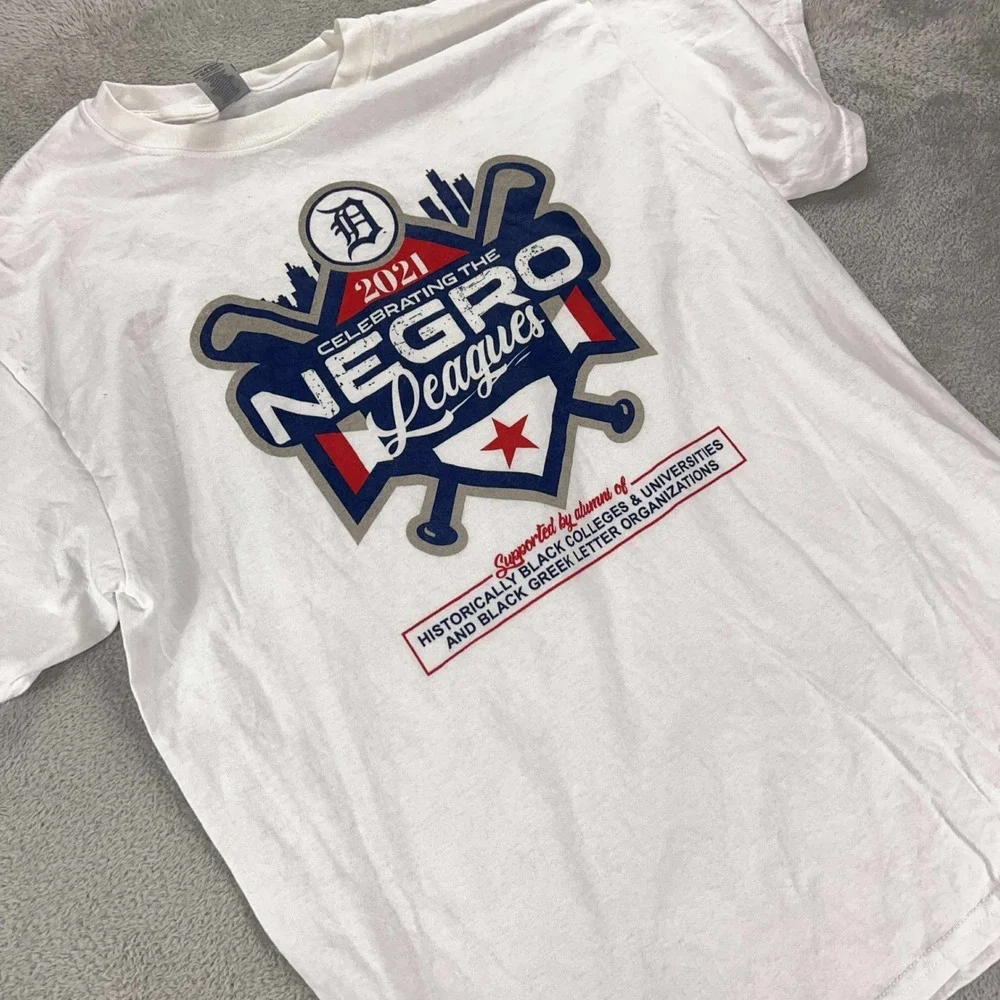 Gildan Negro Leagues T-Shirt Baseball‎ HBCU Alumni Tee White large